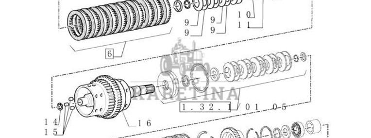 New Holland T6010 Piasta 5172234-1