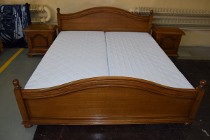 łóżko z materacem i szafkami - komplet jak nowy 
