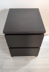 Komoda Ikea malm 40x48 cm czarnobrązowa