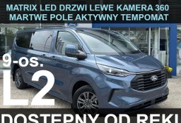 Ford Transit Custom PHEV 232KM Limited 9-osob. Kamera 360 Drzwi Lewe Matrix LEd Od ręki