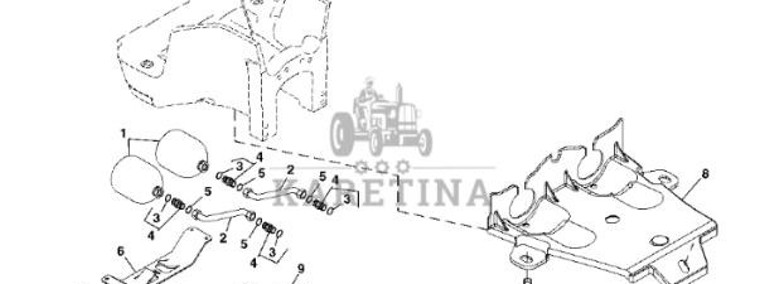 RE576625 John Deere 8345R - Akumulator hydrauliczny-1