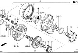 Claas Lexion 600 PRZEKŁADNIA PLANETARNA 0007700771 (Napęd jezdny; zwolnica planetarna)