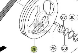 Claas Lexion 740 750 760 Koło Pasowe Napędu 0006650610 00 0665 061 0