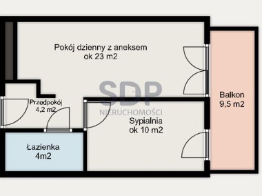 Mieszkanie 41,2 m2 +balkon na Kępie Mieszczańskiej - w pobliżu Park-1