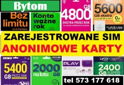 Zarejestrowane KARTY SIM prepaid startery działające polskie esim telefonu Bytom