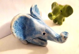 Figurki- ceramika Słonie