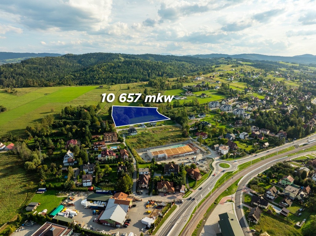 Działka budowlano-usługowa 1,06 ha – Rabka-Zdrój - Widok 2