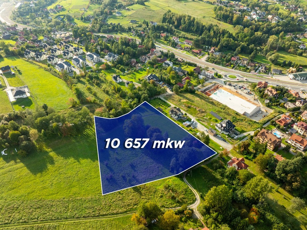 Działka budowlano-usługowa 1,06 ha – Rabka-Zdrój - Widok 4