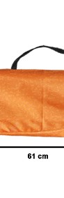 Leżak plażowy aluminiowy  składany do torby z podłokietnikiem drewnianym-4