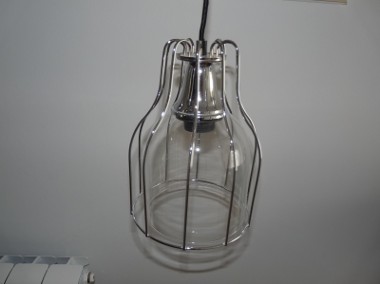 Lampa kuchenna na czarnym kablu 1m-1