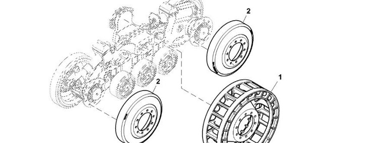 John Deere 9470RX - Koło zębate napędowe R565040 (Gąsienice i obciąźniki)-1
