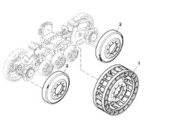 John Deere 9470RX - Koło zębate napędowe R565040 (Gąsienice i obciąźniki)