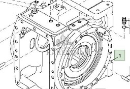 John Deere 8110 8210 8310 8410 Obudowa Dyferencjału Dyfra Dyfer CZĘŚCI RE154032