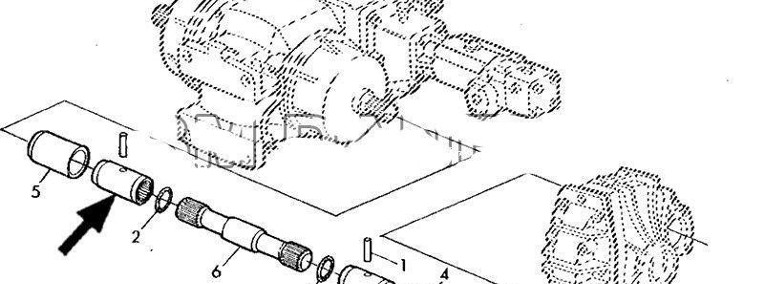 TULEJKA PÓŁOSI SIECZKARNIA JOHN DEERE 7000 SER 6X50 [Oryginał]-1