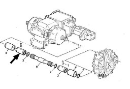 TULEJKA PÓŁOSI SIECZKARNIA JOHN DEERE 7000 SER 6X50 [Oryginał]