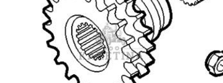 John Deere 9780CTS 9780 CTS Koło Zębate Napędowe AH149349 AFH205780-1