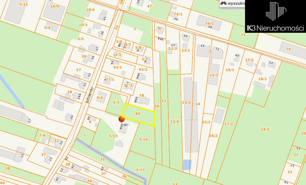 Działka 1289 m² ul. Jutrzenki wydane WZ - Widok 4