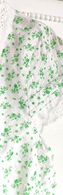 Bluzka koszula Vero Moda XS 34 biała w kwiaty zielone łączka bawełna retro-3