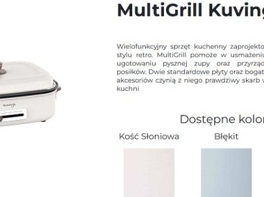 KUVINGS MultiGrill grill wielofunkcyjny elektryczny retro nowość najlepszy gril-1