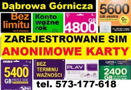 Zarejestrowane karty SIM aktywne startery do smartfona prepaid Dąbrowa Górnicza