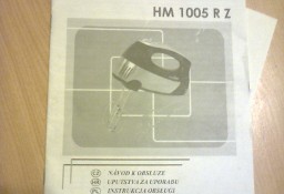 instrukcja; robot; mikser; Casa; HM 1005 R Z 