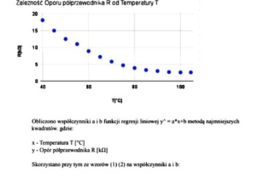 "Zależność oporu metalu i półprzewodnika od﻿ temperatury" - Sprawozdanie -1