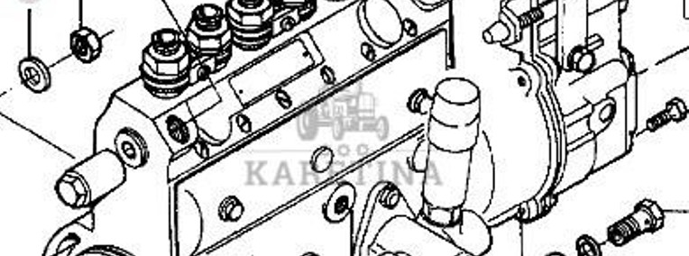Massey Ferguson 3690 Pompa Wtryskowa CZĘŚCI V836340160-1