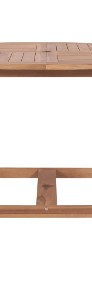 vidaXL Stół ogrodowy, 120x76 cm, lite drewno tekowe49004-3