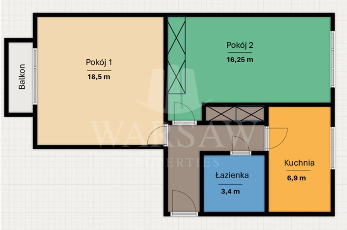 2 pokoje, Wierzbno Mokotów, balkon, 2.8 wysokości - Widok 2