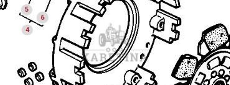 Massey Ferguson 3690 Pokrywa CZĘŚCI 3311496M91-1