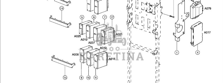 Claas Lexion 600 MODUŁ 0000149075 (Centrala elektryczna, moduły wtykowe)-1