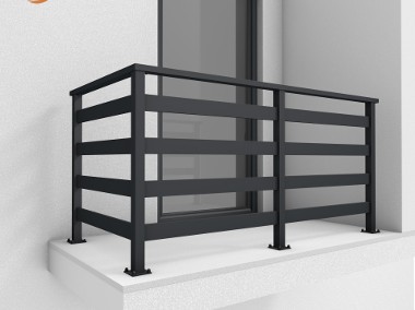 Balustrada taras balkon barierka schody aluminium poręcz RAL-1