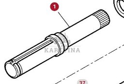 Massey Ferguson 7718S 7718 S 1804A DYNA 6 Wał Osi Napędowej Tylnej CZĘŚCI 4313751M1