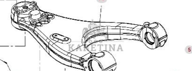 Fendt 930 933 936 939 942 GEN 7 Wahacz Górny Prawy CZĘŚCI H218PF050048A-1