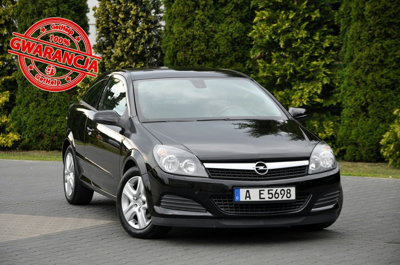 Opel Astra H 1.4i(90KM)*GTC*Czarna*Klimatronik*I Właściciel*Parktronik*Alu16