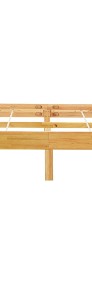 vidaXL Rama łóżka z litego drewna dębowego, 160 x 200 cm 288480-3