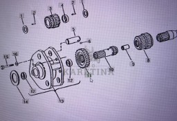 John Deere AR97422/wałek zębaty/John Deere 4555/4755/4955 Nr części AR97442