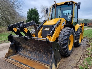 JCB 4CX-Koparko ładowarka-łyżka skarpowa + do kopania-1