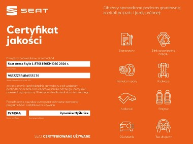 SEAT Ateca VAT 23% Style 1.5TSI 150KM DSG 2024 r., salon PL, I wł., gwarancja-2