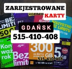 GDAŃSK ZAREJESTROWANE KARTY SIM / REJESTRACJA KART / CZESKIE STARTERY ANONIM 