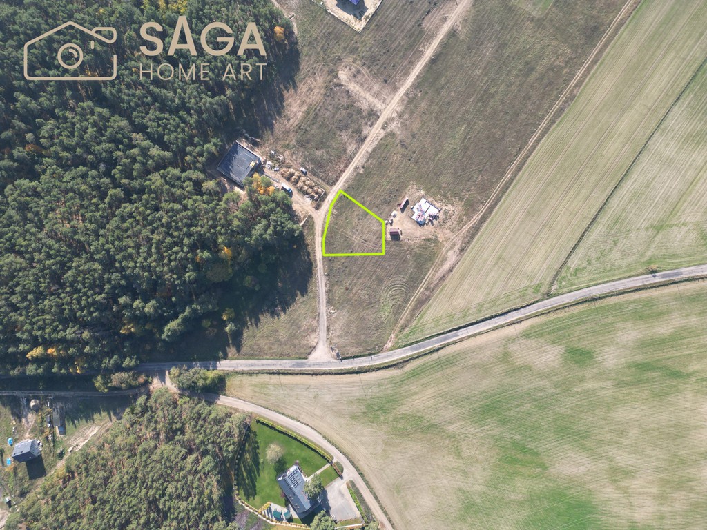 Działka 943 m²/0% prowizji/2 jeziora/las/media/MPZP – pohled 4