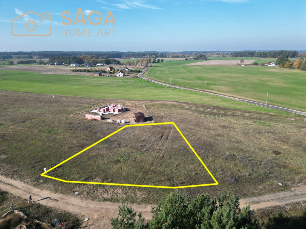 Działka 943 m²/0% prowizji/2 jeziora/las/media/MPZP – pohled 5