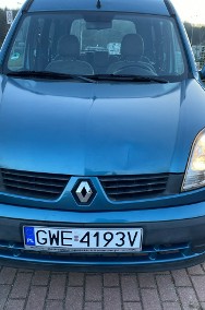 Renault Kangoo I Klimatyzacja sprawna, alufelgi, 2* drzwi suwane, przebieg gwar, zare-2