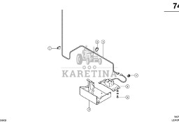 Claas Lexion 600 WIĄZKA KABLI 0000148363 (Elektryka, kwantymetr - czujnik nachylenia)
