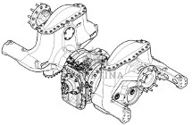 John Deere 9420RX 9470RX 9520RX Kompletna Oś Tylna RE577875