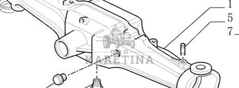 New Holland T7000 T7030 Obudowa Pochwa Przedniego Mostu CZĘŚCI 87344741 87633145 87633142-1