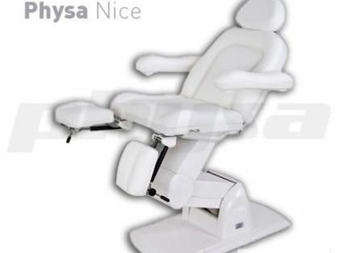 Fotel kosmetyczny pedicure do masażu elektryczny biały-1