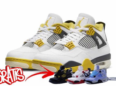 Nike AIR JORDAN 4 Vivid Sulfur / AQ9129–101-1