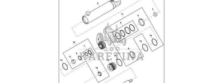 John Deere 9470RX - Pręt AH220679 (Kierowanie)-1