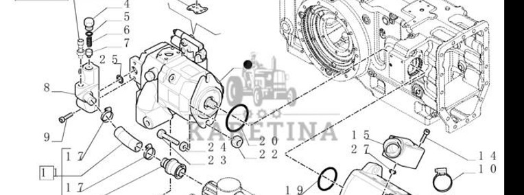 New Holland T6010 Kompensator 84209779-1